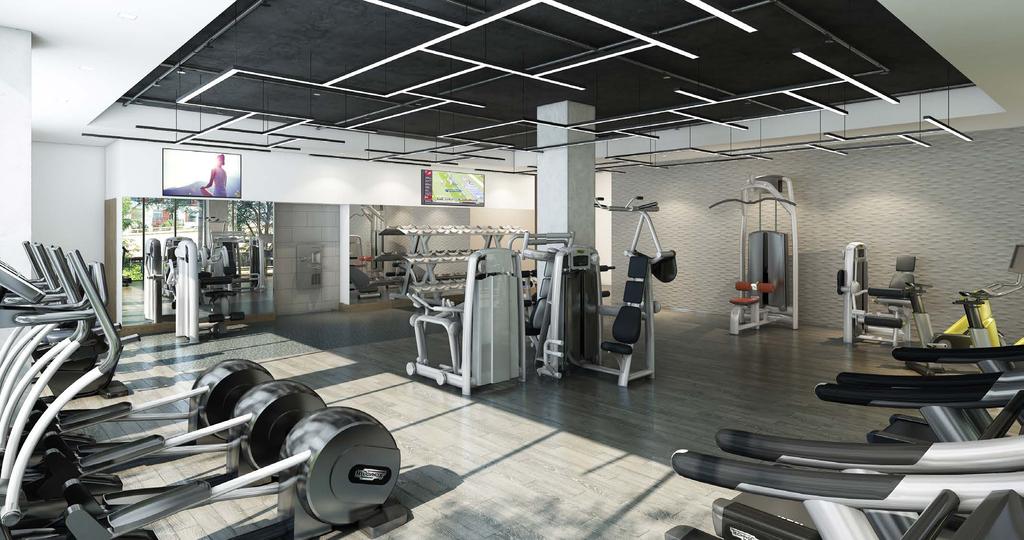 GO MOVE Brand new high-end tenant-exclusive fitness center State-of-the-art spa quality locker rooms with towel service Peloton