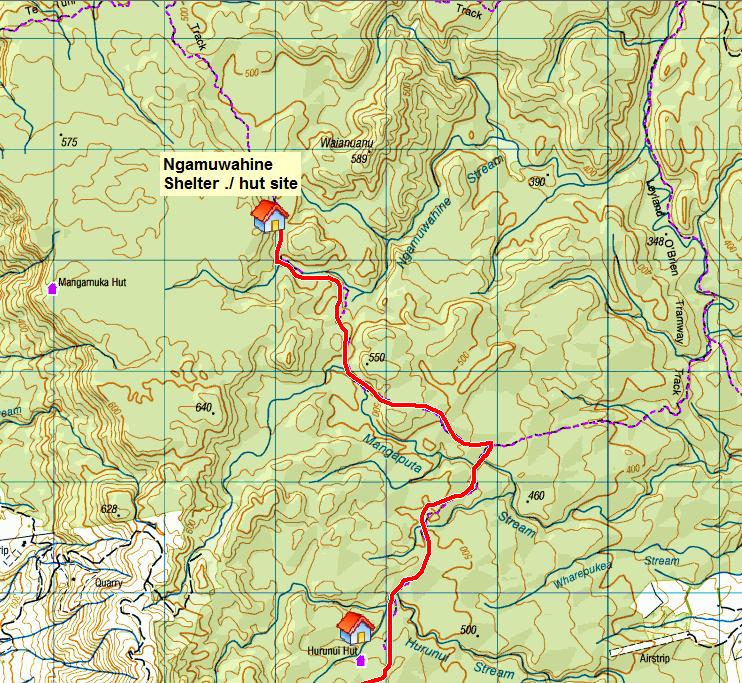 3 Day 2 Ngamuwahine Hut to Kaimai Hut Zone Start End Via Notes South Ngamuwahine Hut Wairere Track / Kaimai Ridgeway Northern Junction Kaimai Ridgeway