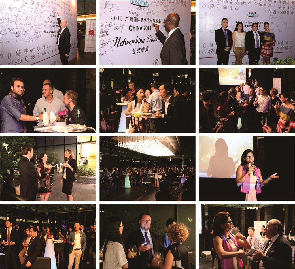 11 Night - Gala Dinner At 18:00, September 23, the Night Gala, by Fiera Milano S.p.A. and Worldex Fiera Milano Exhibitions (Guangzhou) Co., Ltd., started at multifunctional hall of W Hotel Guangzhou.