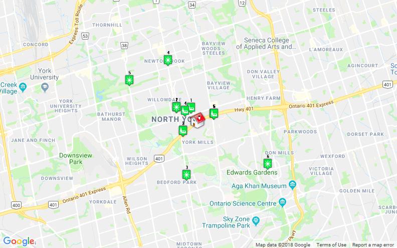 Places of Worship Recreation Centres 1. Peoples Ministries Inc 200 Sheppard Avenue East, North York Dist.: 0.90 km 2. The Salvation Army - Yorkminster 1 Lord Seaton Road, North York Dist.: 0.92 km 3.