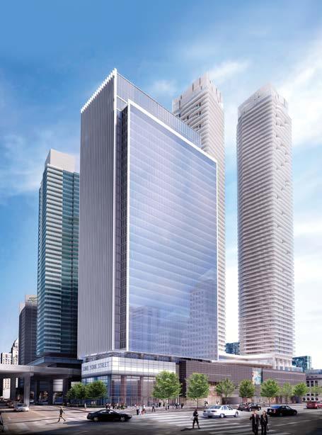 1 Yonge Street Development will represent 63 million sq. ft. of space in 6 towers with office, retail and residential. 1 York at Harbour Plaza 800,000 sq. ft. of office and retail space.