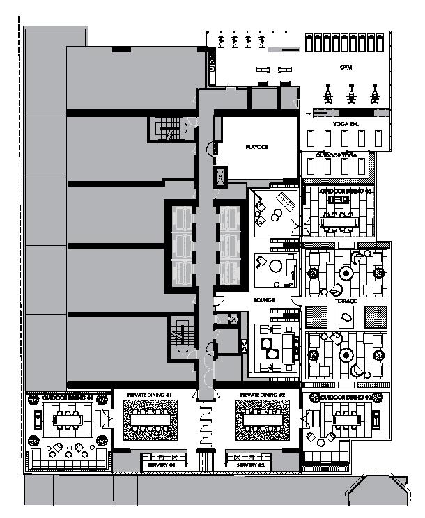 2D PLAN 7 th FLOOR. Design is in concept stage.
