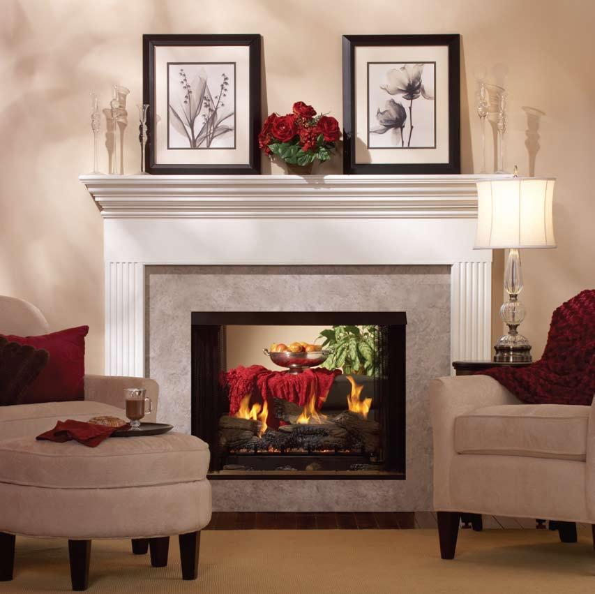 Premium Multi-sided Systems DV Fireplaces, VF Fireplaces, VF Fireboxes and Log Sets The Breckenridge