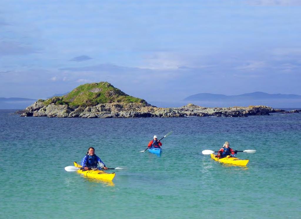 Day 6 West Coast Sea Kayak Adventure Today try sea kayaking as you explore the stunning Sound of Arisaig with your guide, which has lots of tiny desert islands.