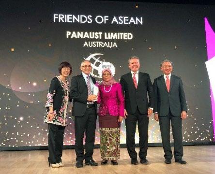 PanAust received the Friend of ASEAN award at the 2018 ASEAN Business Awards gala event, held at the Ritz Carlton in Singapore.