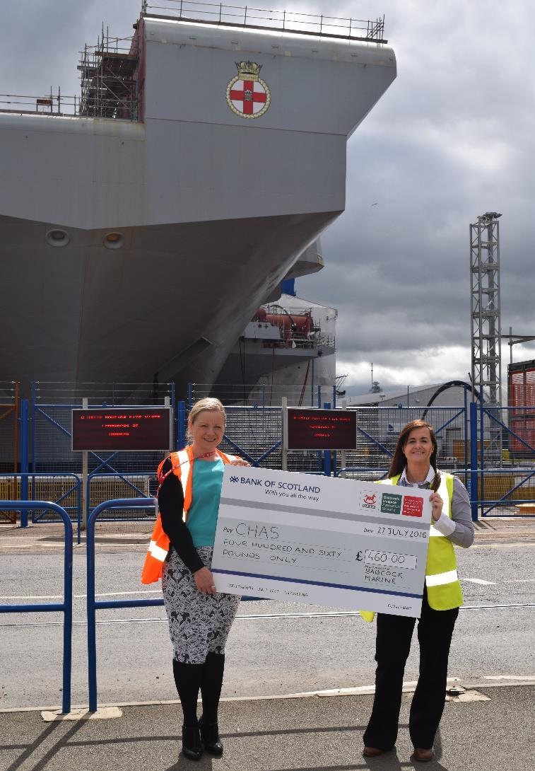CHAS receives PWLS recognition donation Facilities to power the Royal Navy s new aircraft carriers have taken a major step forward with the delivery of a frequency converter, which will play a major