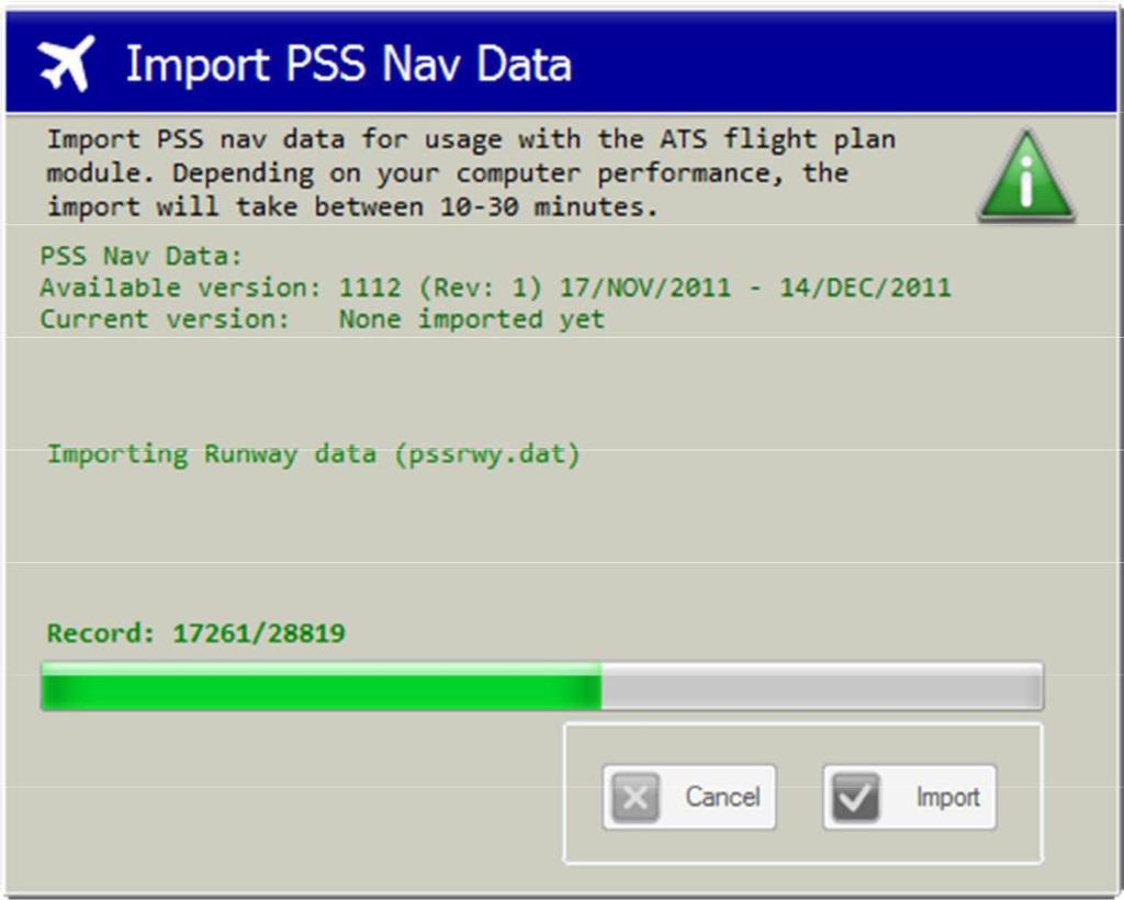 Import Navigraph PSS Nav data cycle SVATT-NG uses the PSS nav data for 2 purposes: To Import an ATS formatted flight plan to print on the RODOS flight plan.