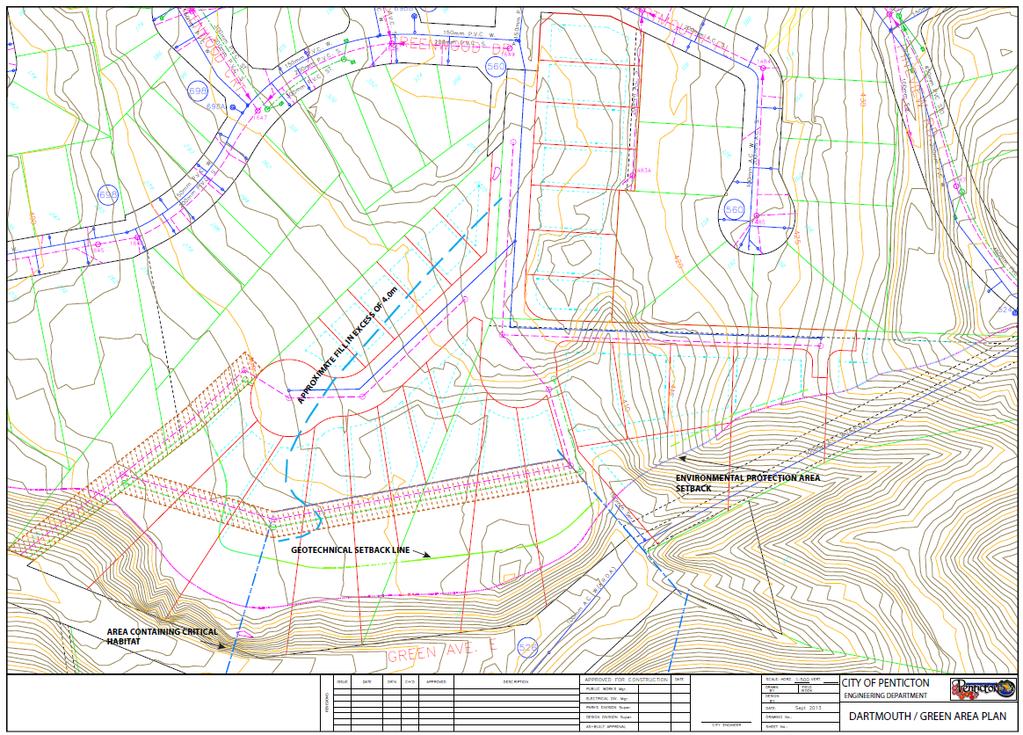 Proposed Road and Land Use Plan 30 Legend: 29 Geotechnical Setback 28 27 Environmental Protection Area Nugget Moss Buffer