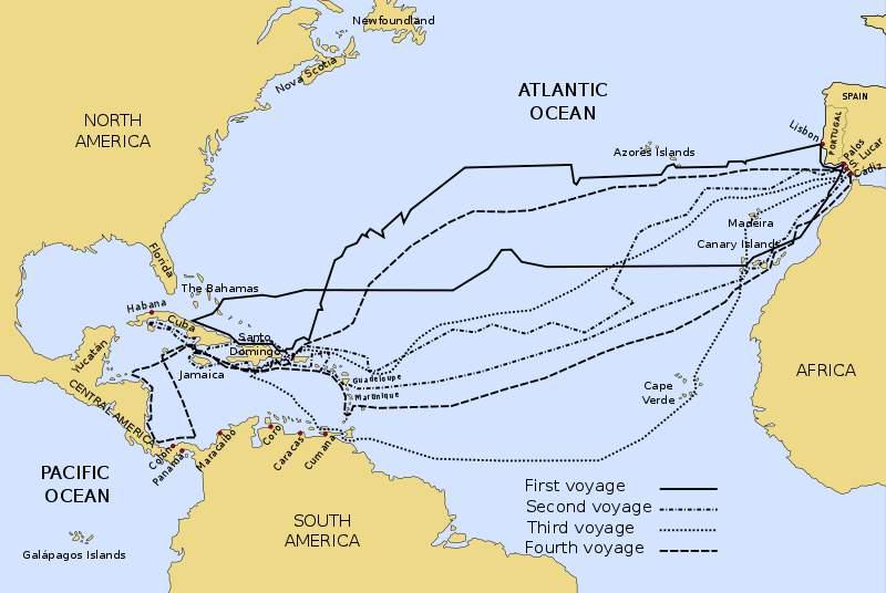 Columbus made three more trips to the Americas, but failed in his attempt to find a faster way to Asia.