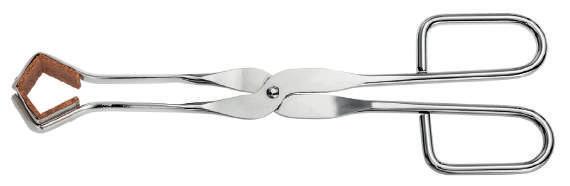 04 Tongs CRUCIBLE TONGS Stainless steel 1.4301, bent double, polished tips, electrolytically polished Length in mm 200 220 250 300 400 500 600 80.042.200 80.042.220 80.042.250 80.042.300 80.042.400 80.