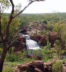 We then drive to Katherine via one of the waterfalls in southern Kakadu. Although Nitmiluk is nowhere near as large as Kakadu, the drive from one end to the other is still over 100 kilometres.