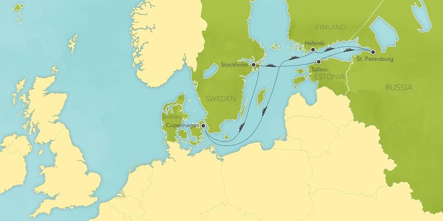 7-Night Magic of Northern Europe Cruise 7 Nights / 8 Days Visit Sweden, Estonia, Russia, and Finland when you enhance your Disney Cruise Line trip with this 7-night Adventures by Disney Magic