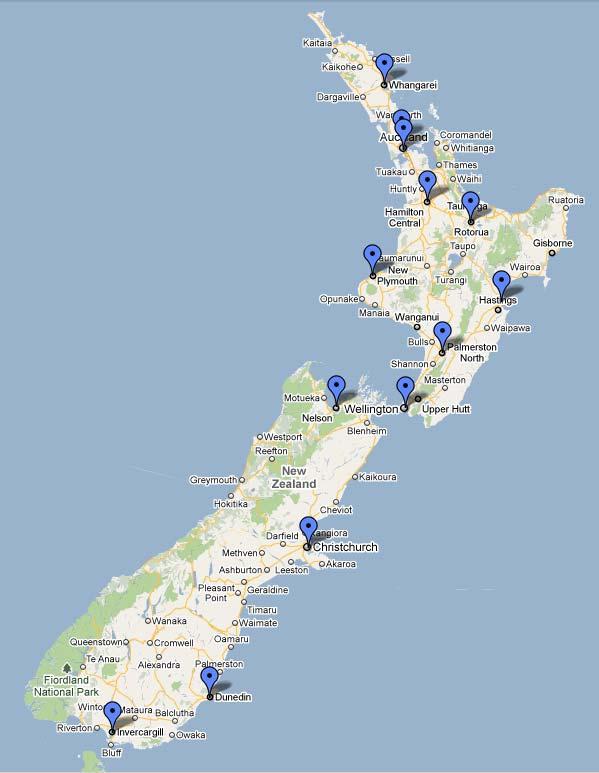 RWC and transport 13 venues - national consistency. 23 host centres for teams.