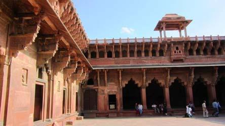 Return to the hotel for a late breakfast and to check out. Return drive to Delhi, with a stop at the Agra Fort or Red Fort, a UNESCO World Heritage site.