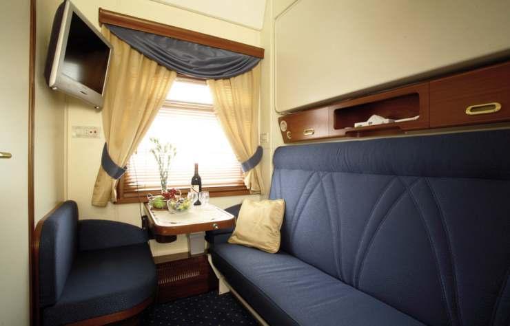 Cabins onboard - Silver Class Silver Class accommodation has been cleverly designed to maximise the available space as cabins convert from a sitting area by day to a comfortable sleeping