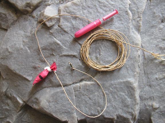 TAMPON Survival Use #10: Survival Fishing Bobber Fishing with hook and bobber is an incredibly effective method especially when using live bait such as grubs and worms.