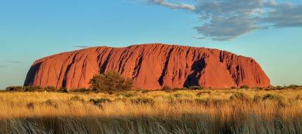 Later, travel to the Uluru sunset viewing area and relax with sparkling wine as the setting sun changes the colour of the world's largest monolith.