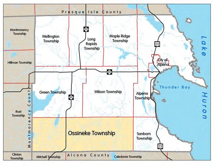 CHAPTER 1: COMMUNITY DESCRIPTION Extent of Plan Focus This Recreation Plan addresses recreational facilities and plans within the boundaries of Ossineke Township.