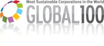 SUSTAINABILITY ACCOLADES Achieving Excellence via Strong Commitment Towards Sustainability Global 100 Most Sustainable