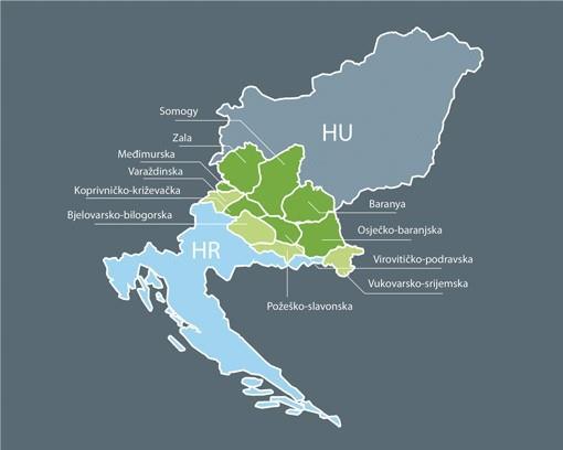 Image 5 The areas of Croatia and Hungary eligible for funding within the framework of the IPA projects Recent ecotouristic projects 1.