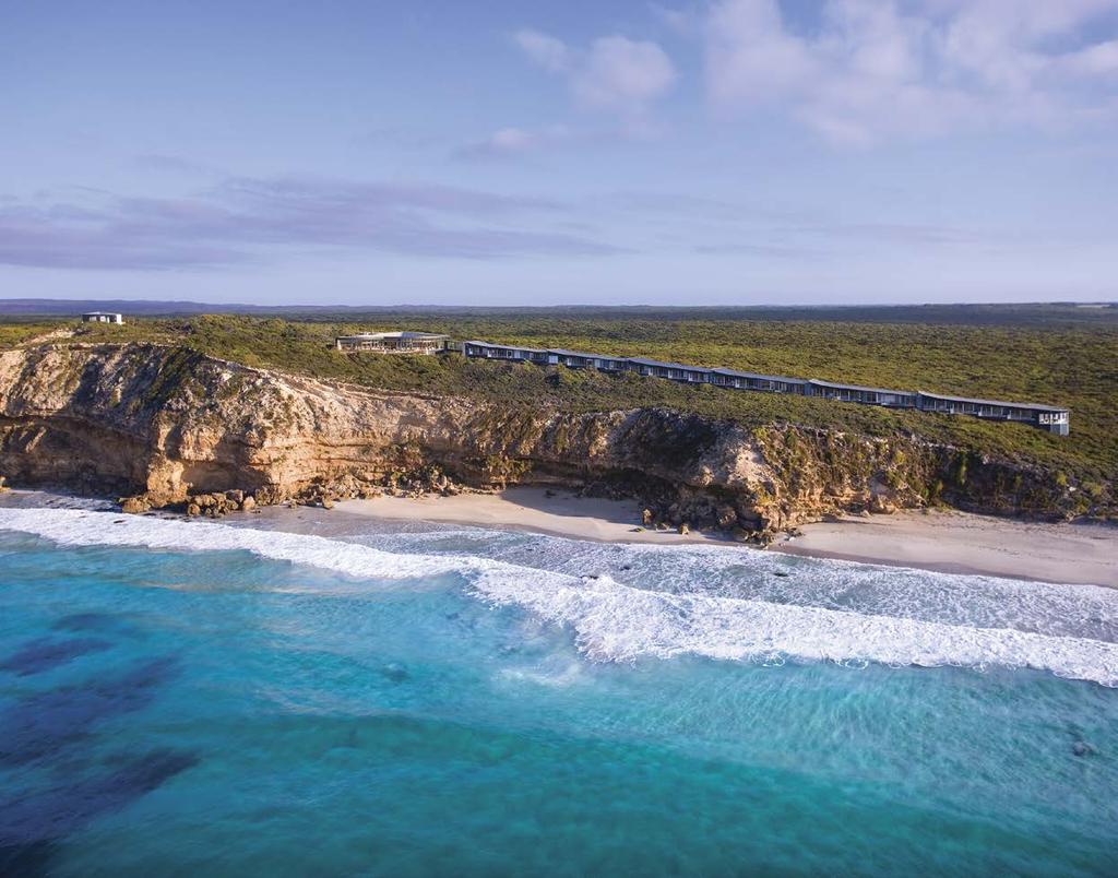 Southern Ocean Lodge Celebrated as a pioneer of Australia s new breed of luxury lodges, this retreat atop the limestone cliffs of Kangaroo Island invites a step into