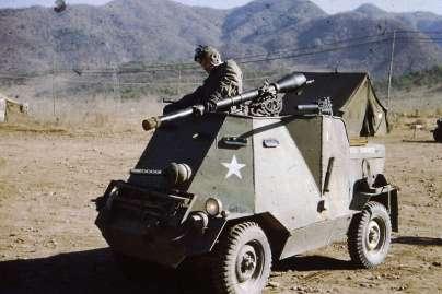 Some interesting shots of a Jeep modified in Korea as an armoured car.