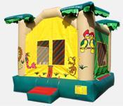 All inflatables come with a safety ramp. **The chuggy choo choo maze is for children under 100#. They must take turns while on the slide. **If bouncer begins to deflate.