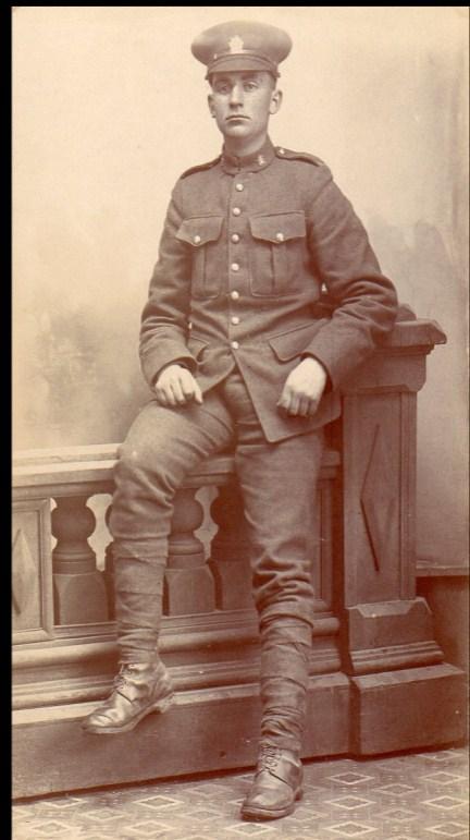 George Glanville of Orono, and husband of Mary Ball Glanville. Sam joined up with the 136 th at Port Hope, January 5, 1916.