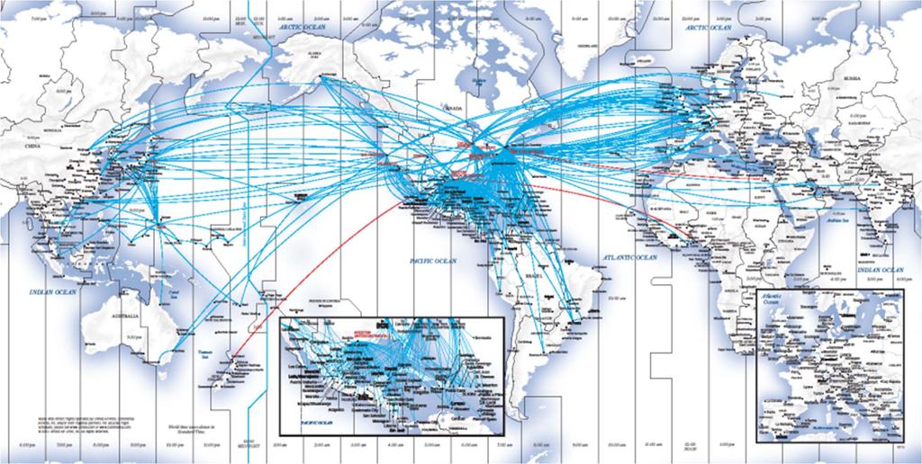 International Route Network United Airlines International Route