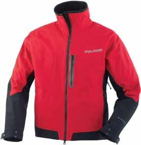 Additional Features: Soft fold-over chin flap, microfleece rolled comfort edge at collar, pre-curve sleeve, snap closure