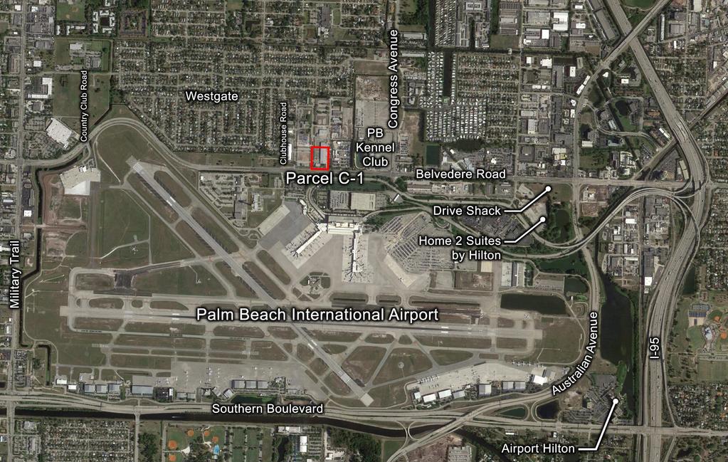 Palm Beach International Airport Parcel C-1 Location: North of Belvedere Road in Vicinity of 5th Street, West Palm Beach, FL 33406 Size: 3.