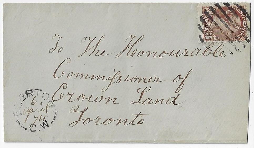 00 SOLD Item 325-19 Egerton CW (Wellington) 1874, 3 SQ tied by grid cancel on cover from Egerton CW (Berri hammer