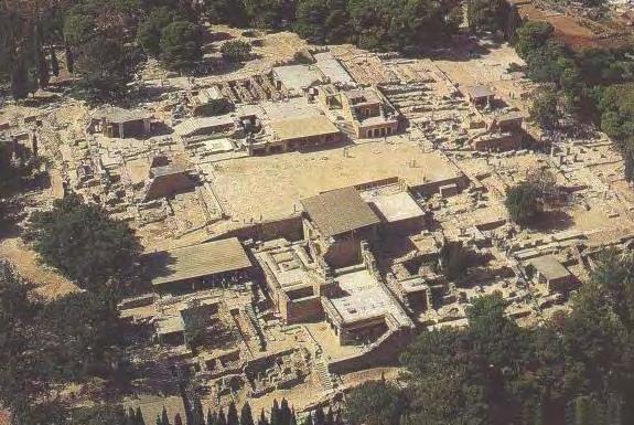 Minoan Palace of Knossos: Aerial View