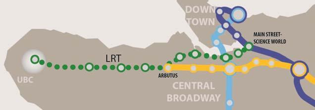 Rail to UBC Rapid Transit Study - 2018 Baseline BSP and Optimized B-Line Option