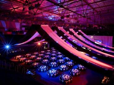 The AIS Arena, Canberra s largest function space, can roll out the red carpet for gala dinners