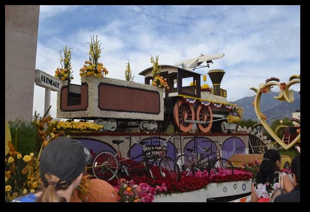 Once they reach the intersection of Colorado and Sierra Madre, they make a left turn and go several blocks to a local area high school where the floats are on static display for several days after