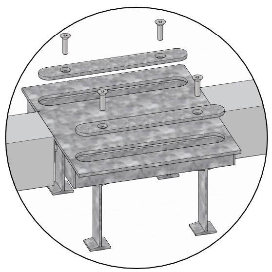 *A-Frame Mullion shown with shear lugs, dependent upon design