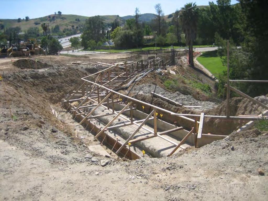 Construction of retaining wall and other