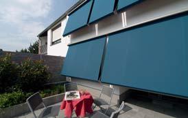 The angling option gives the user a full view of the outside and gives the facade a