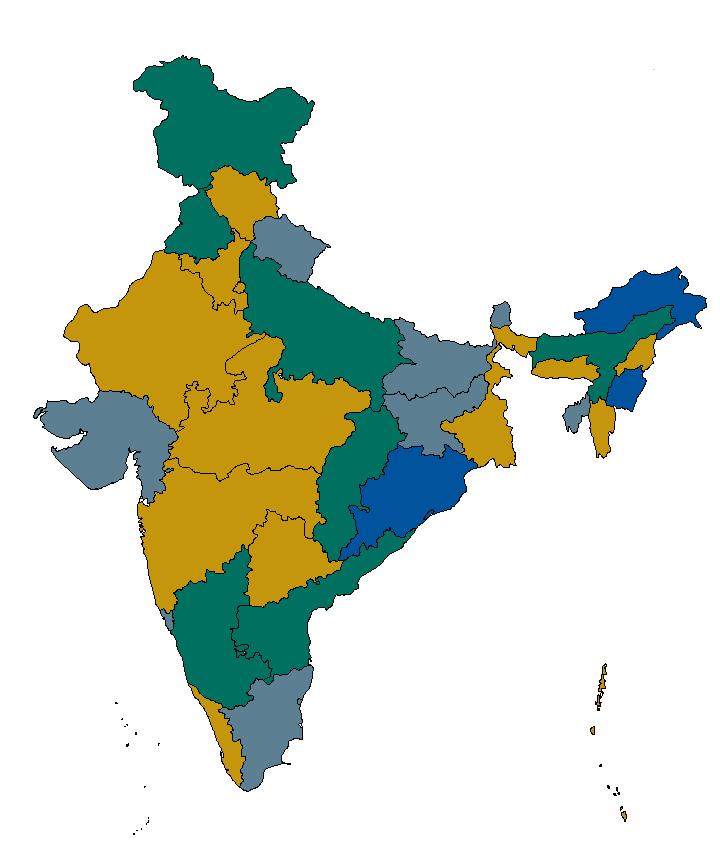 But Some Laggard States are Catching up 4.17 Chandigarh: -1.28% 7.65 6.39 8.73 3.85 6.61 6.20 4.07 5.52 6.65 8.90 5.48 4.57 7.62 4.13 3.47 Delhi: 5.21% 7.77 1.66 8.53 Puducherry: 6.44% 5.39 18.7 4 2.