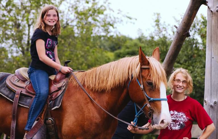 DATES AND PRICES June 29 - July 4 $499 July 13-18 $499 Equine Camp puts the Ranch in Skyview.