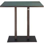 Oak/Aluminum Table 37 x23 # E3521 8 in
