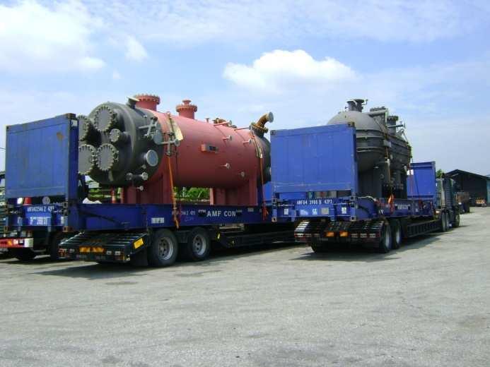 Sulfur Recovery Units to Kuantan, Pahang June, 2011 The SRUs delivered on Flat-Racks to our Port Klang warehouse.