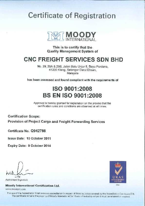 Freight Forwarding Services on 10 th October