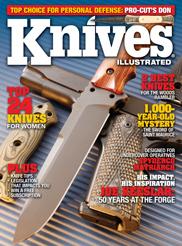 Every issue of KI contains articles in the following categories: Hot New Knives and in Use by Canadian Field Editor Abe Elias What Hot in West Coast and Northwest Knives by West Coast Field Editor