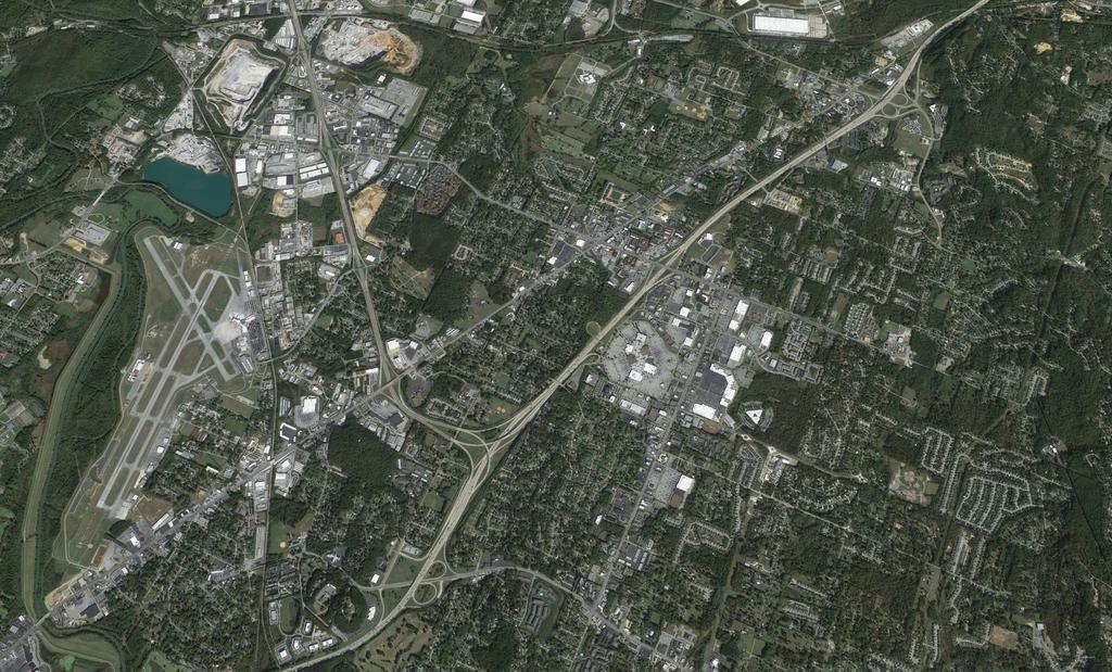 Market Aerial Chattanooga, TN Hamilton Place Mall -