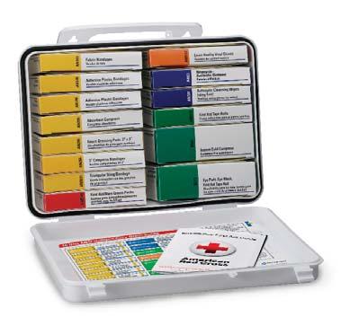 ANSI/ISEA Kits Designed for the workplace, these kits are compliant with ANSI/ISEA standards and also meet or exceed federal OSHA regulations (states may vary).