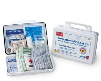 BZK antiseptic towelettes A403 1 bx 10 - Triple antibiotic ointment packs A301 1 bx 10 - Insect sting relief pads A5113 1 bx CPR one-way valve face shield, latex free B503 1 bx 4" x 5" Instant cold