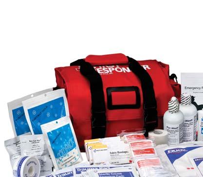 First Responder Kits These comprehensive kits contain the essential first aid supplies you need when providing immediate treatment in the face of a medical emergency.