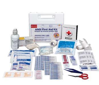 Compliant Packages Our packages meet federal OSHA regulations, meet ANSI/ISEA standards, and cover four compliance issues: first aid, bloodborne pathogen, personal protection, and CPR.
